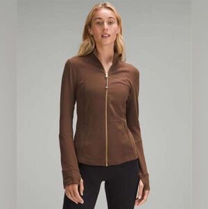 NWT Lululemon Define Jacket in Brown Java / Gold - 10 (Full Length)
